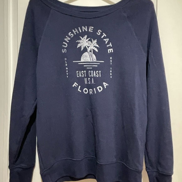 Old Navy EUC Florida Sunshine State Graphic Oversized Sweatshirt (Size S) - Picture 6 of 6